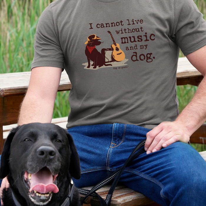 T-shirt: Music and My Dog