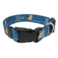 Never Drink Alone Dog Collar and Leash