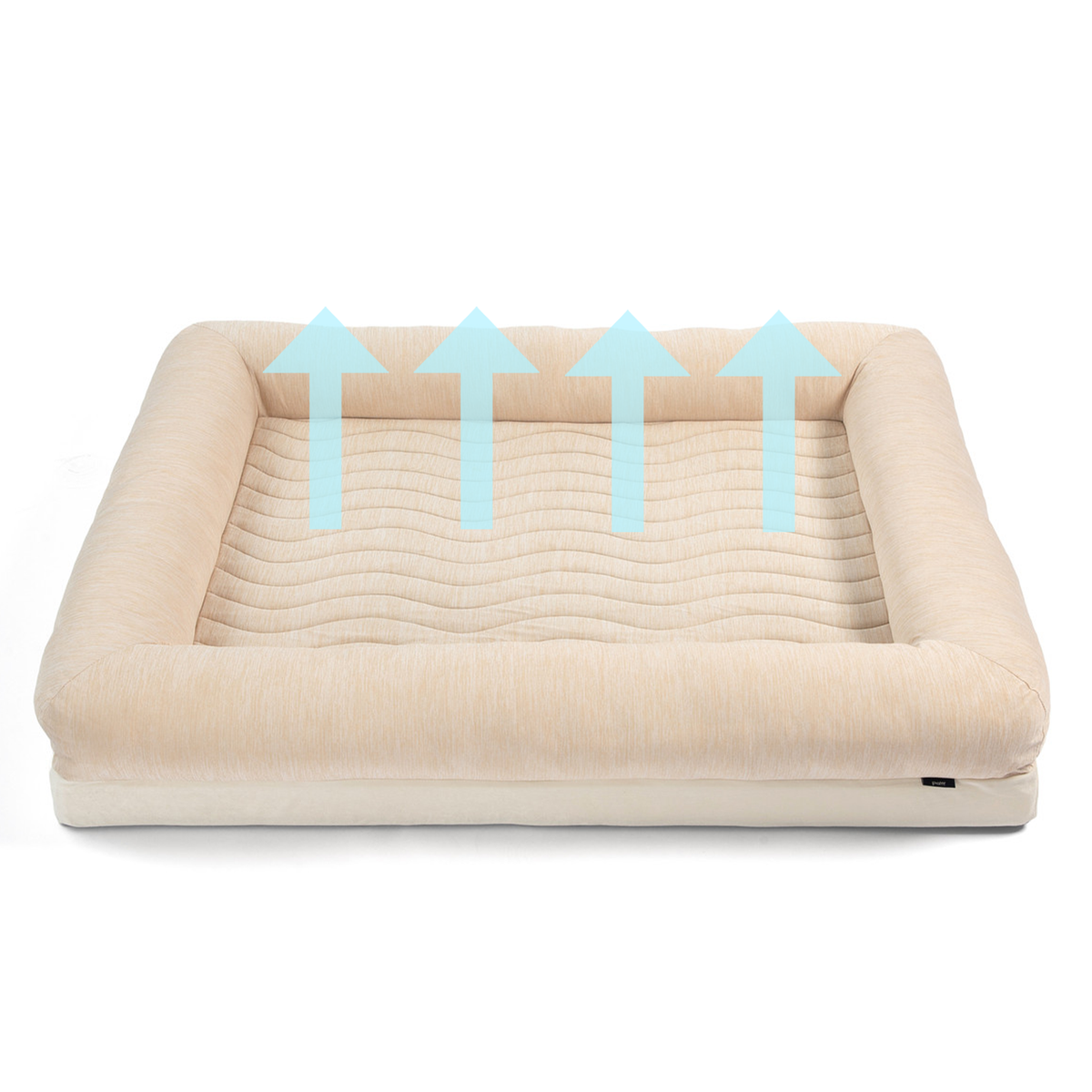 PupChill™ Cooling 4-Bolster Dog Bed - Arctic Sand