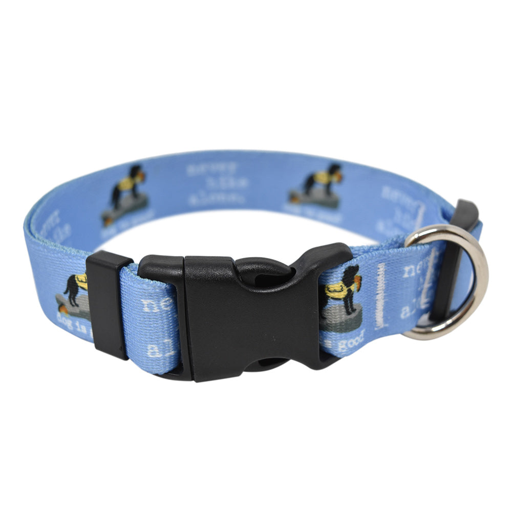 Never Hike Alone Dog Collar and Leash