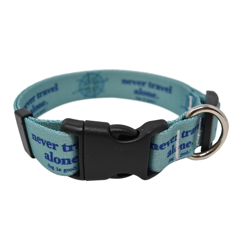 Never Travel Alone Dog Collar and Leash