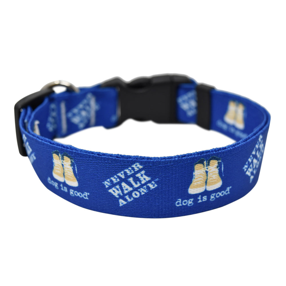 Never Walk Alone Dog Collar and Leash