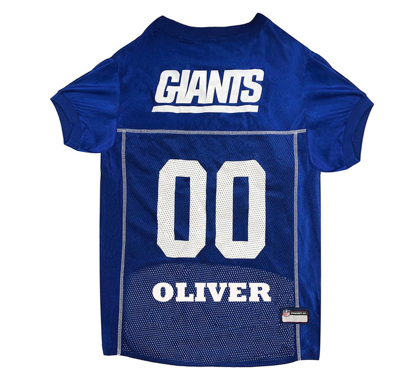 New York Giants Pet Jersey - 3 Red Rovers