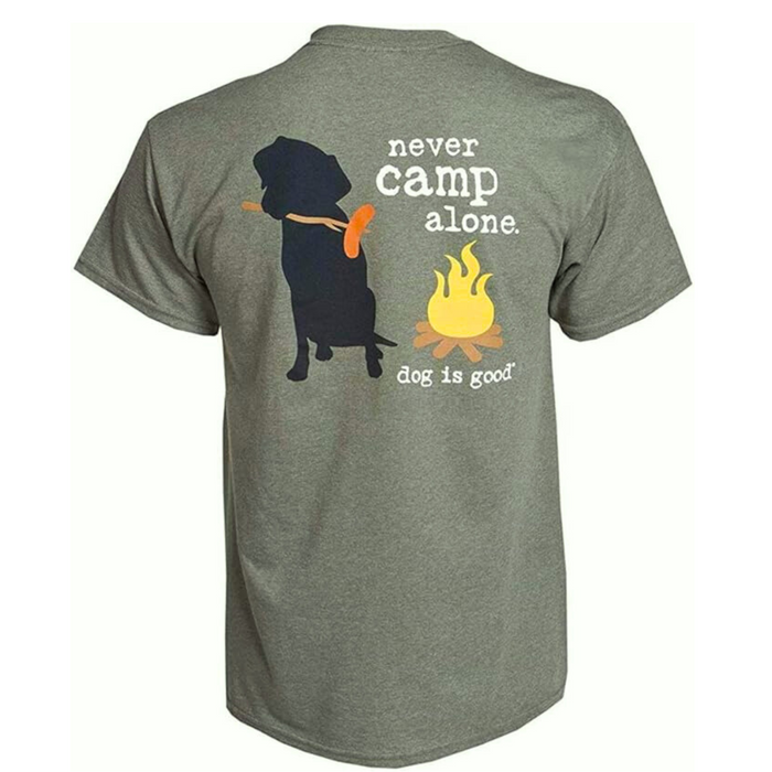 T-shirt: Never Camp Alone