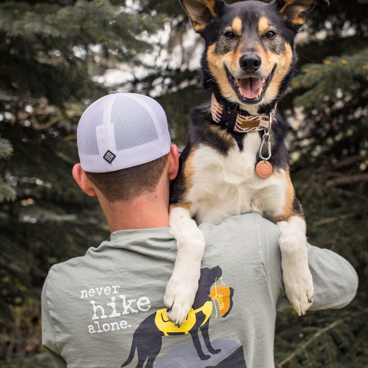 Long Sleeve T-shirt: Never Hike Alone