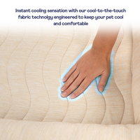 PupChill™ Cooling 4-Bolster Dog Bed - Arctic Sand
