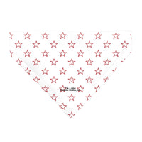 Pet Bandana - Bandana BETTY BOOP Face Heart and Text Stars White/Red