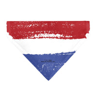 Pet Bandana - Bandana Betty Boop RED WHITE & BOOP Pose Americana Stripe Red/White/Blue/Black