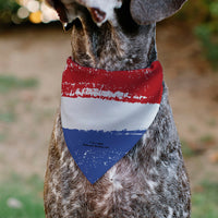 Pet Bandana - Bandana Betty Boop RED WHITE & BOOP Pose Americana Stripe Red/White/Blue/Black