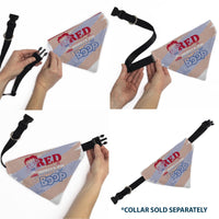 Pet Bandana - Betty Boop RED WHITE & BOOP Stripes Pose White/Red/Blue