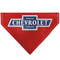 Pet Bandana - CHEVROLET 1940 Bowtie Text Logo Red/White/Blue