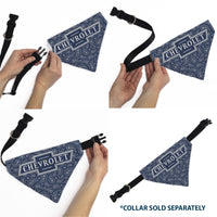 Pet Bandana - CHEVROLET 1940 Bowtie Text Logo Paisley Blue/White