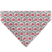 Pet Bandana - DIET COKE Bottle Caps Scattered Grays/White/Red