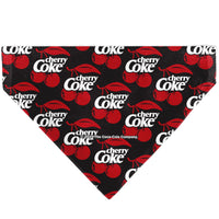 Pet Bandana - CHERRY COKE and Cherries Logo Collage Black/Red/White