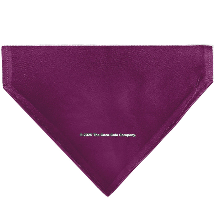 Pet Bandana - CHERRY COKE Wave Logo Burgundy/White