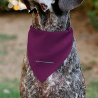 Pet Bandana - CHERRY COKE Wave Logo Burgundy/White