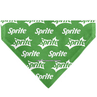 Pet Bandana - SPRITE Logo Repeat Green/White