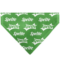 Pet Bandana - SPRITE Logo Repeat Green/White
