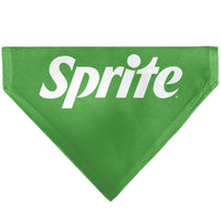 Pet Bandana - SPRITE Text Logo Green/White