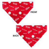 Pet Bandana - COCA-COLA Coke Quotes Scattered Red/White