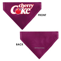 Pet Bandana - CHERRY COKE Cherry Logo Burgundy/Red/White