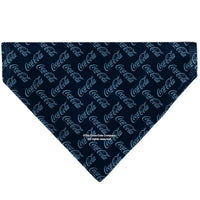 Pet Bandana - COCA-COLA Script Collage Navy/Light Blue