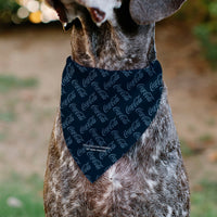 Pet Bandana - COCA-COLA Script Collage Navy/Light Blue