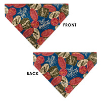 Pet Bandana - Classic COCA-COLA Badges Collage Blue