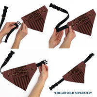 Pet Bandana - RAM CHARGER Americana Browns/Black