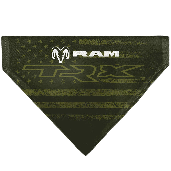Pet Bandana - RAM TRX Americana Stars and Stripes Weathered Black/Brown/White