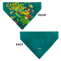 Pet Bandana - The Lion King Timon CHILL VIBES Hula Pose Blue/Multi Color