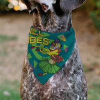Pet Bandana - The Lion King Timon CHILL VIBES Hula Pose Blue/Multi Color