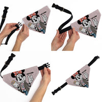 Pet Bandana - Minnie Mouse BE KIND Peace Pose Pinks