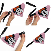 Pet Bandana - Minnie Mouse Smiling Face Close-Up Pink