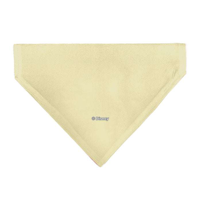 Pet Bandana - Rapunzel NEVER STOP EXPLORING Castle Pose Beige/Red/White