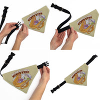 Pet Bandana - Rapunzel NEVER STOP EXPLORING Castle Pose Beige/Red/White