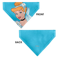 Pet Bandana - Cinderella Face Pose Close-Up Blues