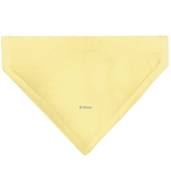 Pet Bandana - Snow White Smiling Face Pose Yellow