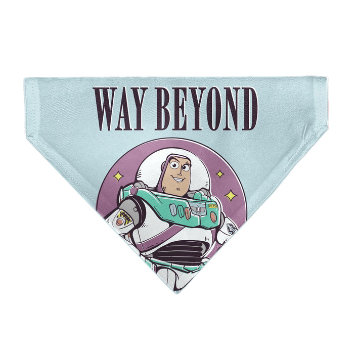Pet Bandana - Toy Story Buzz Lightyear WAY BEYOND Pose Light Blue