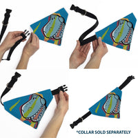 Pet Bandana - Toy Story Rex Pop Art Pose Blue/Multi Color