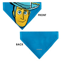 Pet Bandana - Toy Story Woody Pop Art Face Close-Up Blues