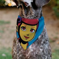Pet Bandana - Toy Story Bo Peep Close-Up Pop Art Face Blue