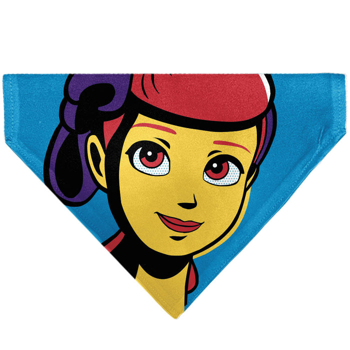 Pet Bandana - Toy Story Bo Peep Close-Up Pop Art Face Blue