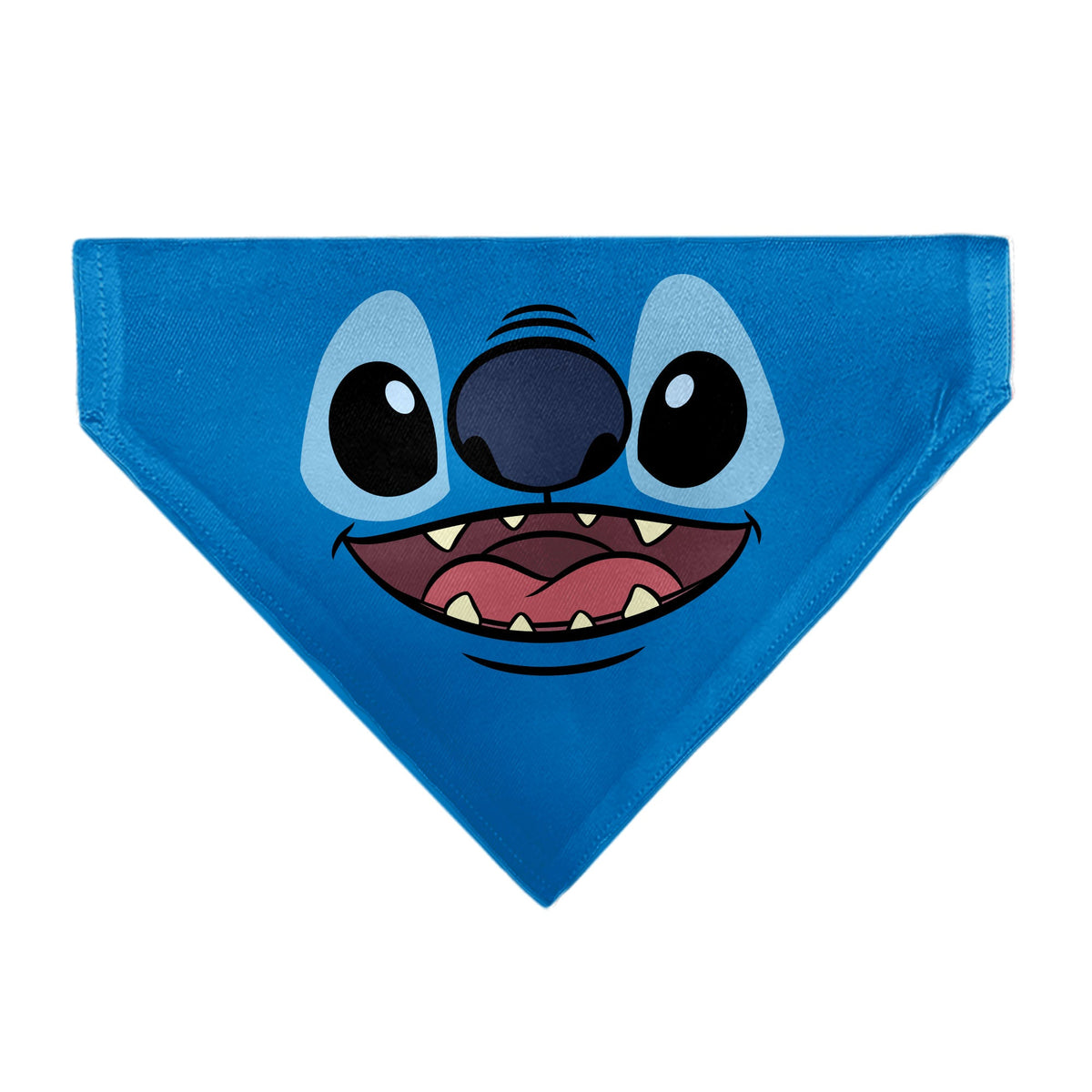 Pet Bandana - Stitch Smiling Face Character Close-Up Blues