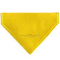 Pet Bandana - Winnie the Pooh Winking Smiling Face Golden Yellow