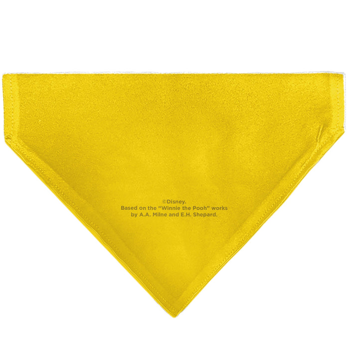 Pet Bandana - Winnie the Pooh Winking Smiling Face Golden Yellow