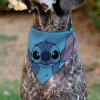 Pet Bandana - Stitch Grinning Pose Blue