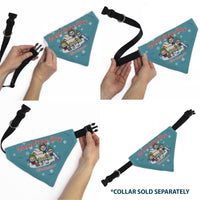 Pet Bandana - Elf TREAT EVERYDAY LIKE CHRISTMAS Buddy and Friends Pose Blue
