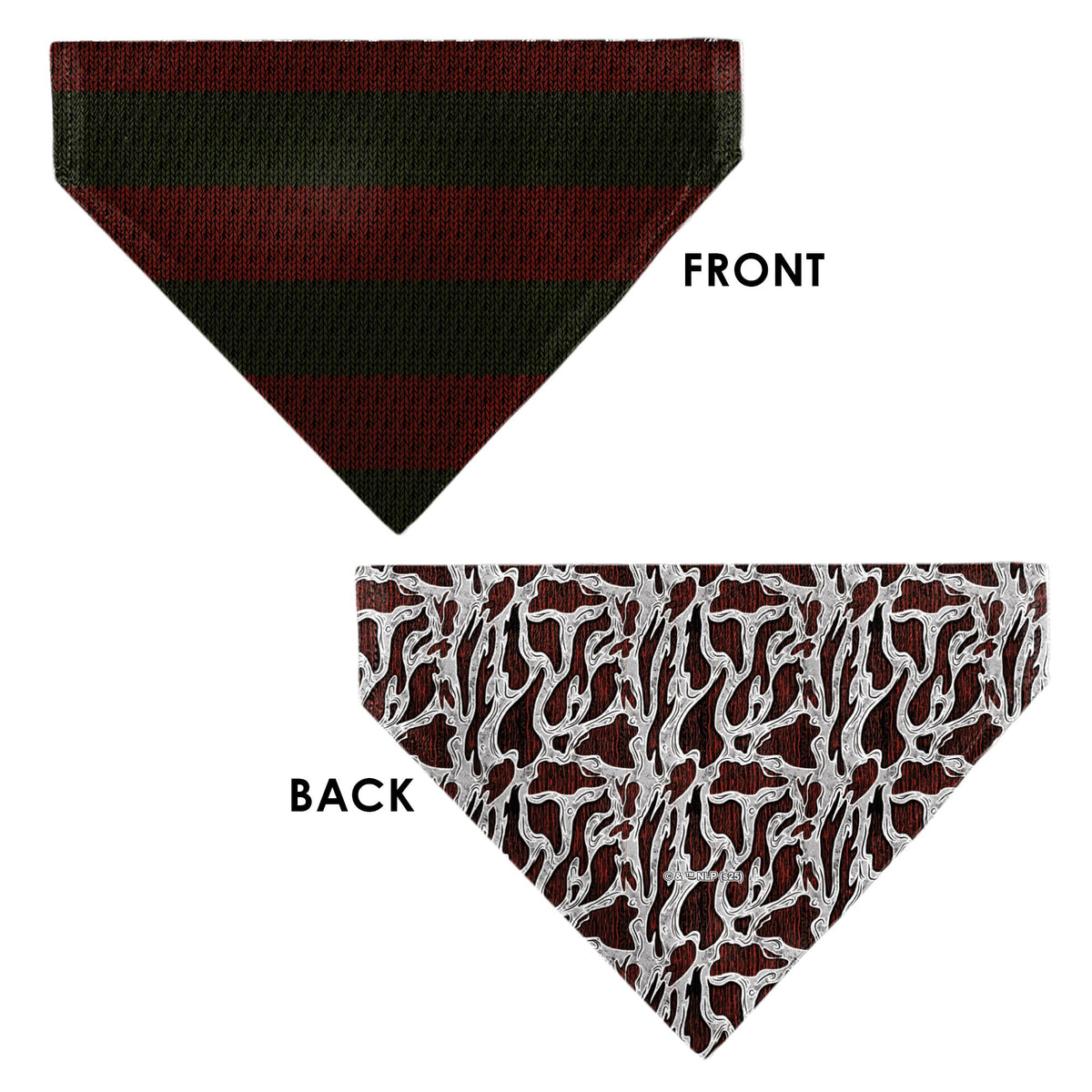 Pet Bandana - A Nightmare on Elm Street Freddy Melted Black/White/Red
