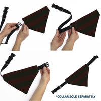 Pet Bandana - A Nightmare on Elm Street Freddy Melted Black/White/Red